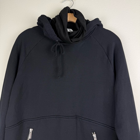 Marcella NYC Black Elba Sweatshirt Maxi Dress Hoodie - Picture 7 of 16